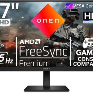 HP OMEN 27" FHD Gaming Monitor - 165Hz, 1ms, IPS, NVIDIA G-SYNC Compatible, AMD FreeSync Premium