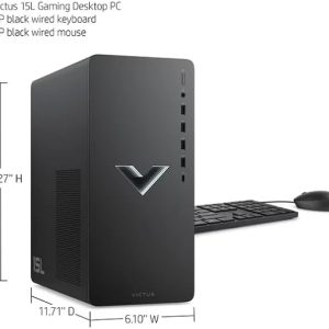 HP Victus 15L Gaming Desktop TG02-1xxx - Intel Core i7-14xx, 32GB RAM, 256GB SSD + 1TB HDD, NVIDIA GeForce RTX 4060 Ti 8GB