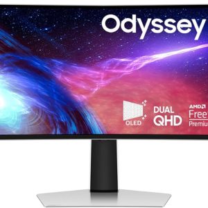 Samsung Odyssey G9 G93SC OLED 49? Curved Gaming Monitor | Dual QHD 5120x1440 | 240Hz | 0.03ms | Smart Hub |