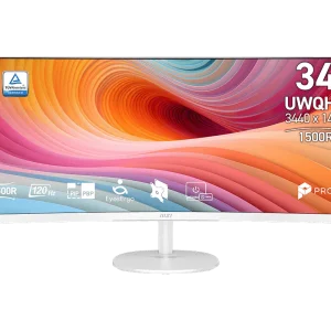 MSI PRO MP341CQ E12 34? Curved UWQHD 120Hz Business Monitor