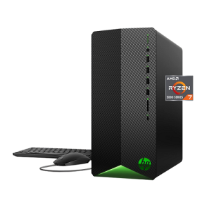 HP Pavilion Gaming TG01 Desktop - AMD Ryzen 5, 16GB RAM, 1TB HDD + 256GB SSD, NVIDIA GeForce GTX 1650 4GB, Gaming PC