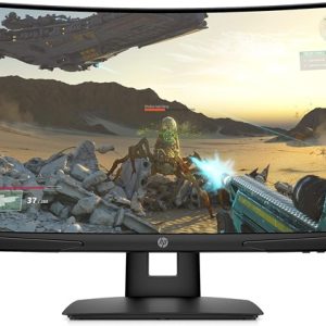 HP X24c Curved 24 Inches Gaming Monitor, 23.6" FHD, refresh rate 144hz, black - 9FM22AS