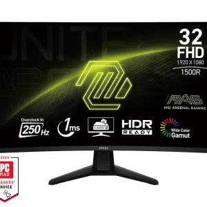 MSI MAG 32C6X 32? Curved Gaming Monitor | 250Hz (OC) | 1ms MPRT | Adaptive Sync | HDR Ready | VA Panel